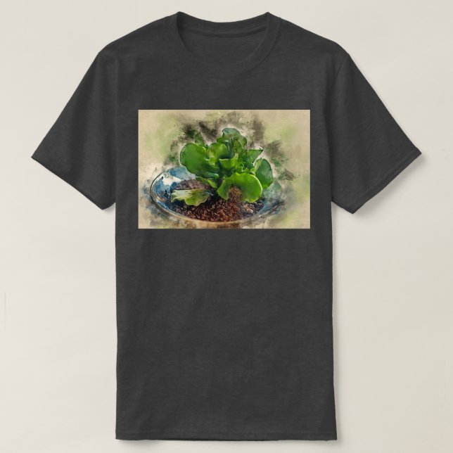 Digitalt förbättrad bild av en prickad Adromischus T Shirt (Design framsida)