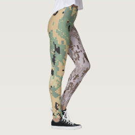 Digitalt kamouflage – Dubbelt kamouflage Leggings