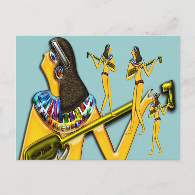 Digitalt målat; Tidigt-egyptiskt vykort (Framsida)