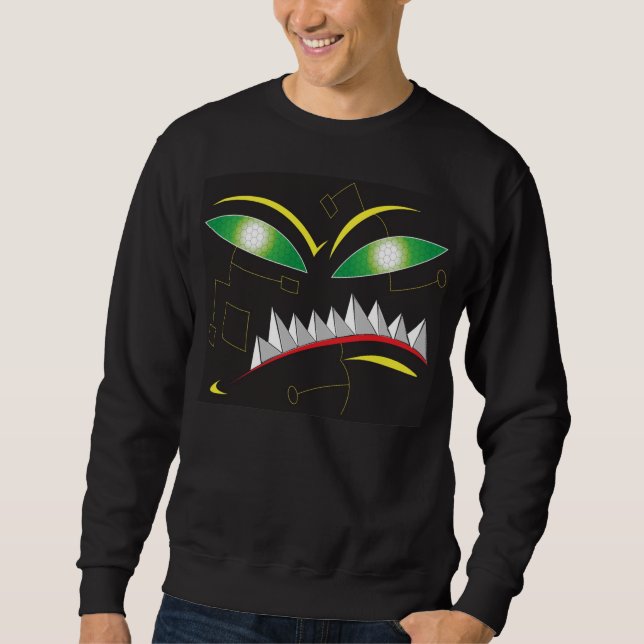 digitalt monster sweatshirt (Framsida)