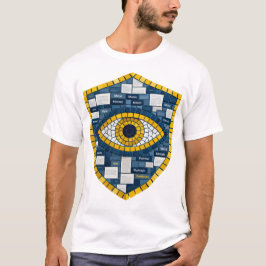Digitalt ögonsymbol & futuristisk teknikkonst t shirt