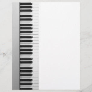 Digitalt pianoklaviatur reklamblad