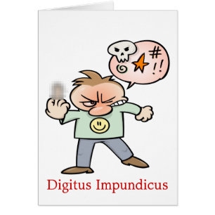 Digitus Impundicus Hälsningskort
