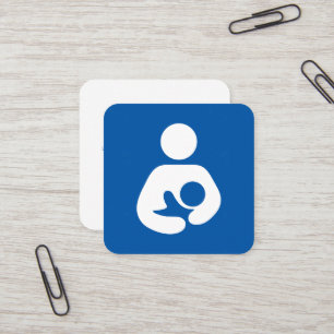 Digivningkonsulentsymbol Fyrkantigt Visitkort
