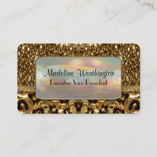 Digloos Chettah 3,5" x 2" professionell Visitkort (Framsida)