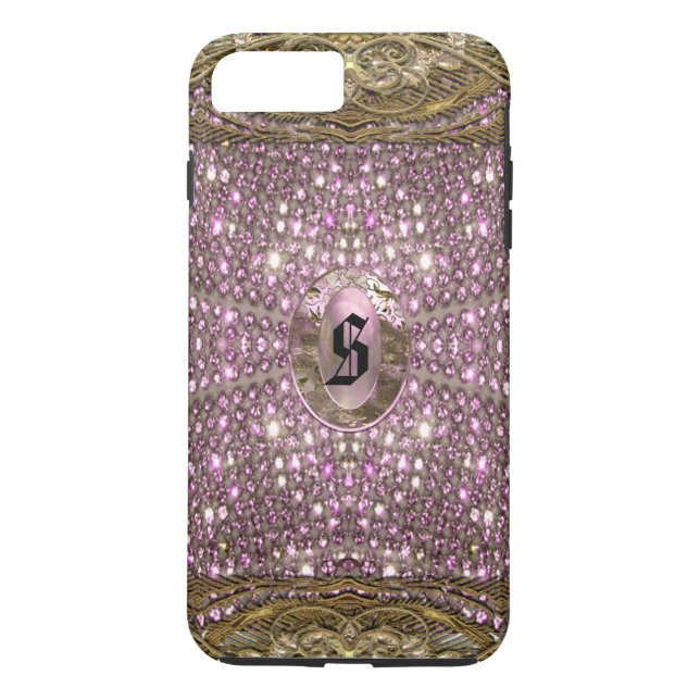 Digloos Pleurthye Elegant VII Monogram Case-Mate iPhone Skal (Baksida)