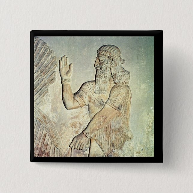 Dignitär lättnad, assyrier knapp (Framsida)