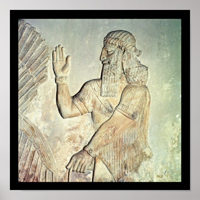 Dignitary, relief, assyrian poster (Framsidan)