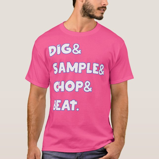 Digsampling echopslag Shirt Mpc Drum Sampler Music T Shirt (Framsida)