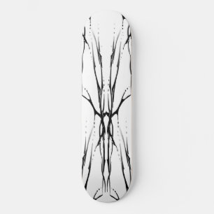 Dijital Spegel Hjortskalle Tribal Tatuering Design Old School Skateboard Bräda 18 Cm