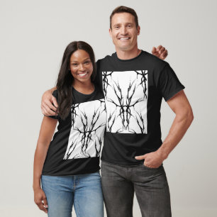 Dijital Spegel Hjortskalle Tribal Tatuering Design T-shirt