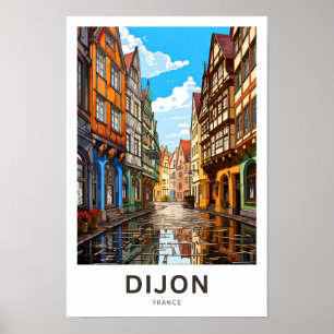 Dijon Frankrike Travel Skriv ut Poster