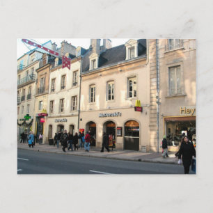 Dijon, medeltida byggnad som används för snabbmat vykort