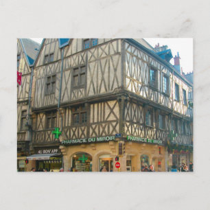 Dijon, Medieval byggnad används som apotek Vykort