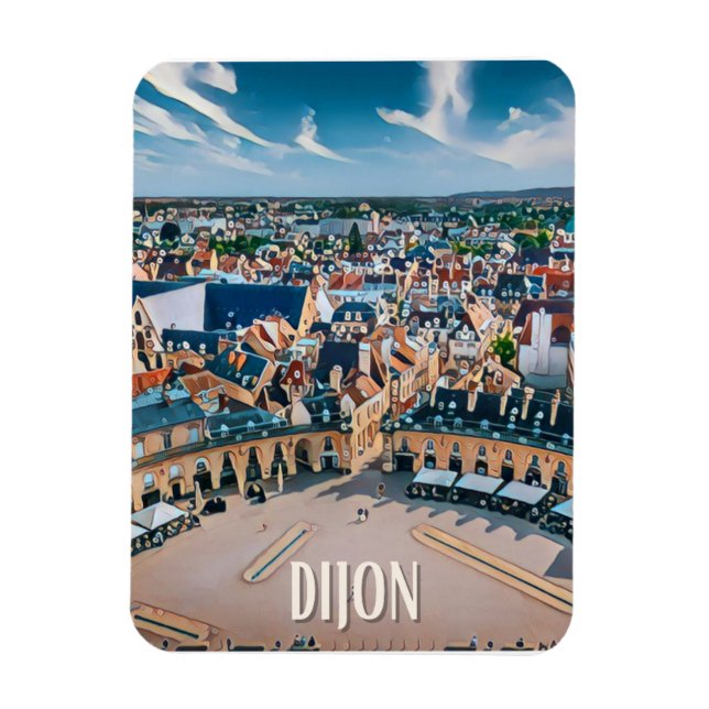 Dijon Photo Vintage Magnet (Vertikal)