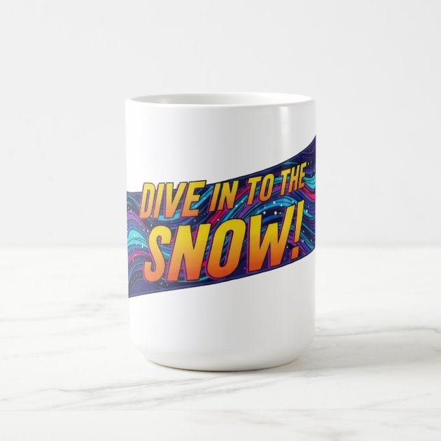 Dika in i Snö snäckbrädet Kaffemugg (Center)