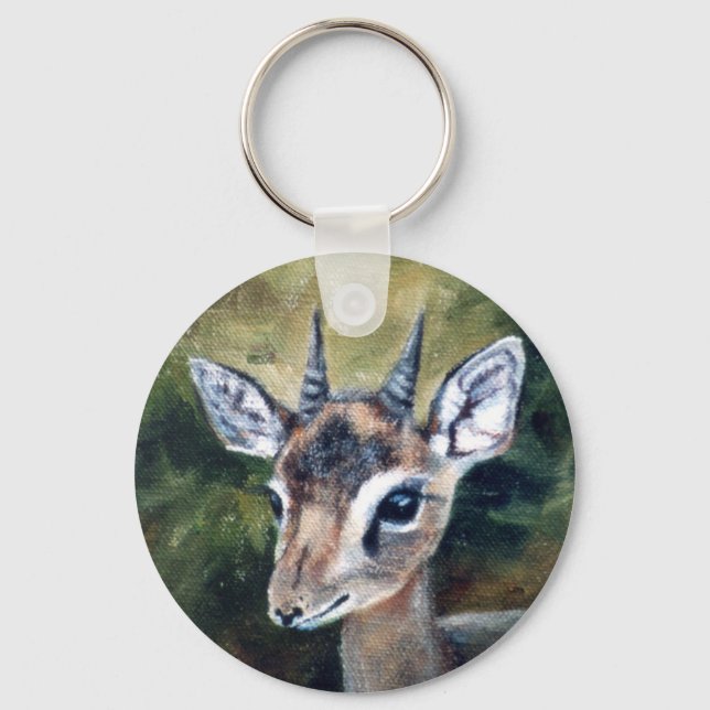 Dikdik Dwarf Antelope Keychain Nyckelring (Framsida)
