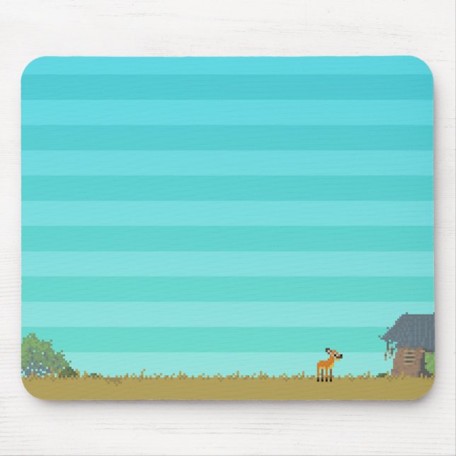 Dikdik - solig dag Mousepad Musmatta (Framsidan)