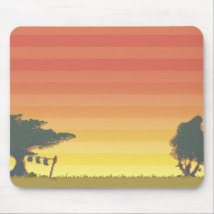 Dikdik - solnedgång Mousepad Musmatta