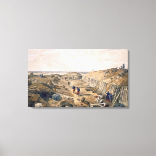 Diket av bastionen du Matt, pläterar från 'place Canvastryck