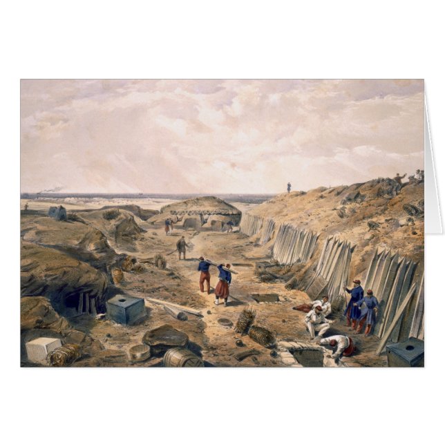 Diket av bastionen du Matt, pläterar från 'placera Hälsningskort (Framsidan Horizontal)