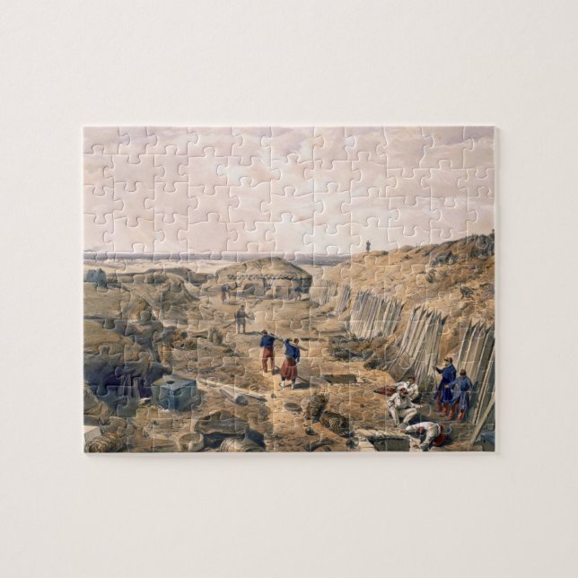 Diket av bastionen du Matt, pläterar från 'placera Pussel (Horisontell)