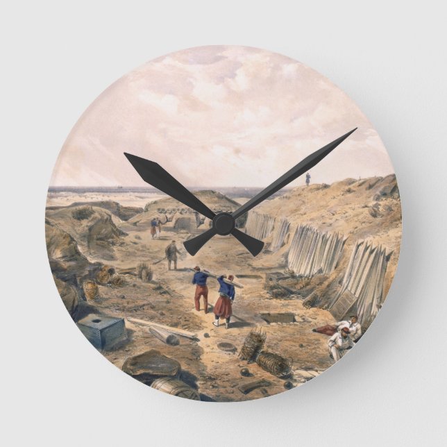 Diket av bastionen du Matt, pläterar från 'placera Rund Klocka (Framsida)