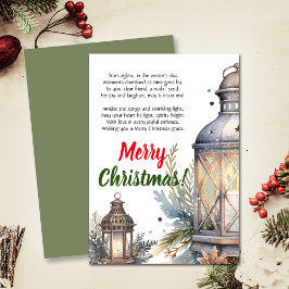 Dikt av god jul Lantern Meddelande