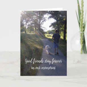 Dikt av Hund Pet Photo Sympathy Rainbow Bridge-kor Kort