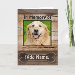 Dikt av Photo Hund Memorial Rainbow Bridge-kort Kort