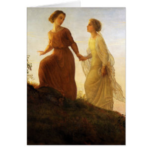 Dikt av soulen på berg av Louis Janmot Hälsningskort