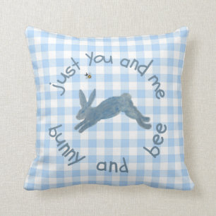 Dikt Bunny Bee Bunnies Bees Baby Kudde