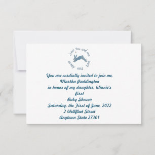 Dikt Bunny Bee Bunnies Bees Baby Shower Inbjudningar