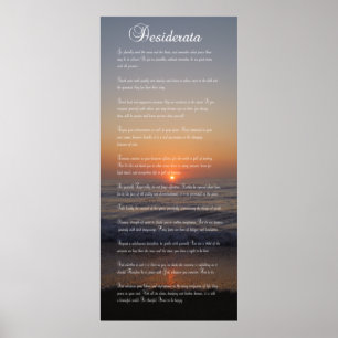DIKT DESIDERATA POSTER