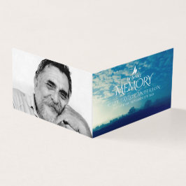 Dikt för begravning av minnesmoln kort