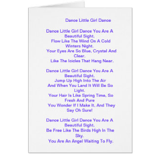 Dikt för dotter/kliver dottern/den storslagna hälsningskort