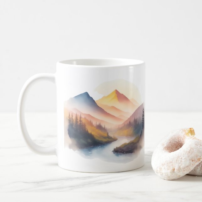 Dikt för naturen kaffemugg (Med munk)
