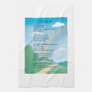 Dikt för Psalm 23 Kökshandduk