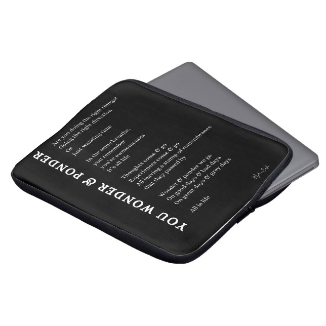  dikt för självbetjäning i kärlek poster väggkonst laptop fodral (Framsida topp)