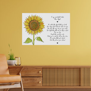 Dikt för solros och skriptbedömning för lärare poster