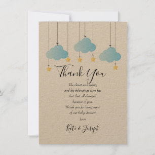 Dikt för Twinkle Twinkle Pojke Shower Tack