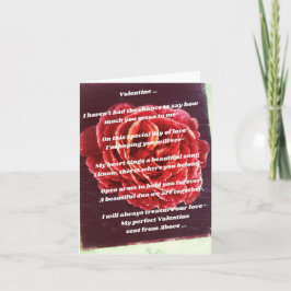 Dikt för Valentine Card-personlig Kort