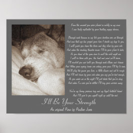 dikt, gammal akita-hund poster