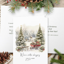 Dikt, Grönt Vita Snö Gräs-skogen Julgran Helgkort