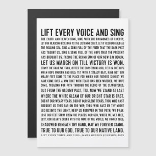 Dikt Hiss All Voice and Sjunga Black History