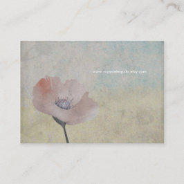 Dikt hope kärlek vallmo söta sak affärskort visitkort