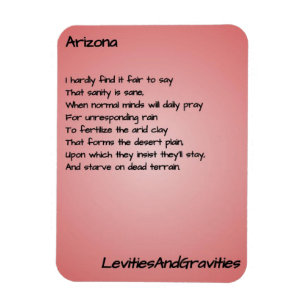 Dikt Kitchen Magnet - Arizona