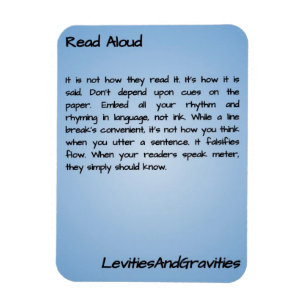 Dikt Kitchen Magnet - Read Aloud