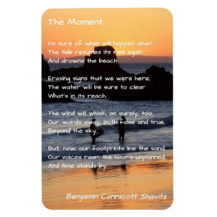 Dikt Kitchen Magnet - The Moment - with Photo