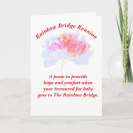 Dikt: komfort för förlust av sällskapsdjur; FL, ma Kort